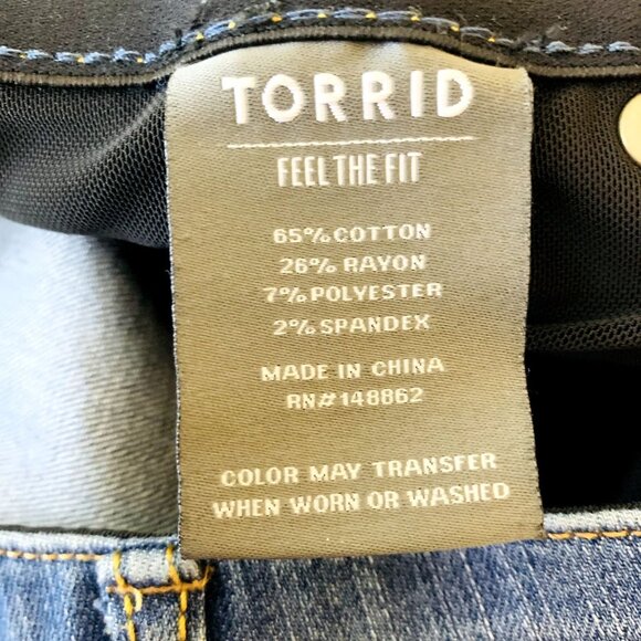 Torrid Womens Bombshell Skinny Premium Stretch High Rise Jean Plus Size 18 R - Picture 11 of 14